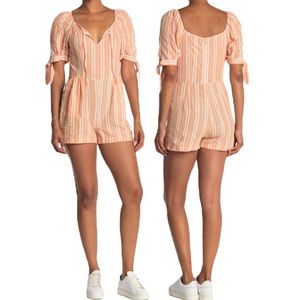 NWT BCBGeneration Striped Keyhole Romper